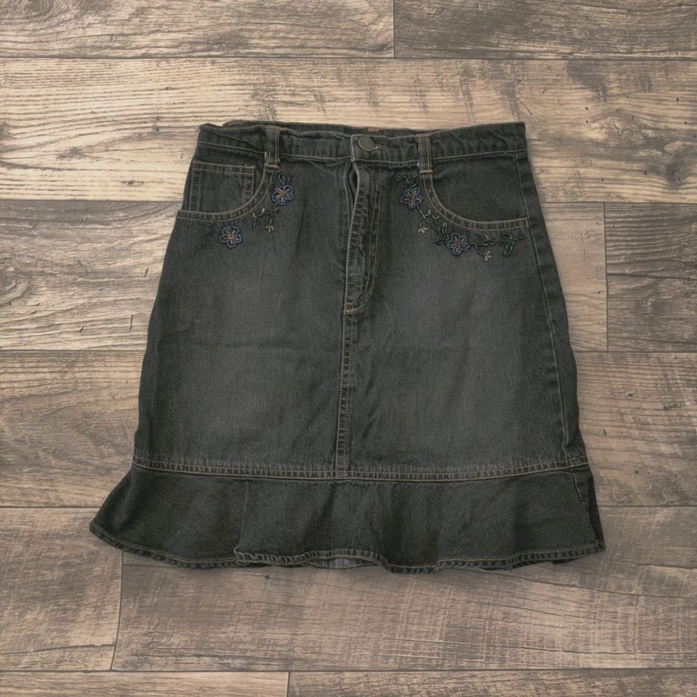 Great Escape black jean girls skirt